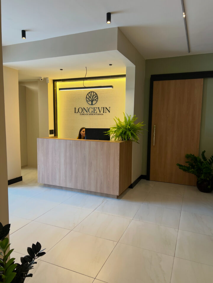 Recepção da clínica Longevin